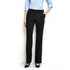 Lands' End Washable Wool Straight Modern Pants Black 6 NEW 226613