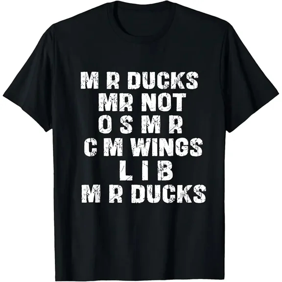 Funny Waterfowl Duck Joke Phrase Unisex Graphic Short Sleeve T-Shirt