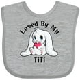 thumbnail image 3 of Inktastic Loved By My TiTi Bunny Rabbit Boys or Girls Baby Bib, 3 of 4