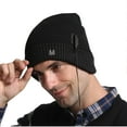 thumbnail image 3 of UTSJKR USB Heated Beanie Hat with 3 Heat Levels, Carbon Fiber Heating, Warm Knitted Cap for Men & Women, Winter Outdoor Work Hat Black, 3 of 4