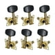 thumbnail image 1 of 6 uds clavijas de guitarra Hugo 3L3R cabeza de máquina afinación guitarra acústica negro, 1 of 9