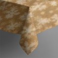 thumbnail image 3 of Golden Christmas Snowflake Pattern Rectangle Tablecloth 60"x84",Waterproof Polyester Rectangle Table Cloth, Wipeable Spillproof Polyester Tablecloth for Dining, Camping, Indoor and Outdoor, 3 of 5