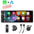 thumbnail image 1 of Radio multimedia para coche con pantalla IPS de 6,9 pulgadas y 1Din, reproductor de vídeo MP5, Android Auto, 1Din, sin DVD, con Bluetooth, estéreo, carga USB, 2025, 1 of 5