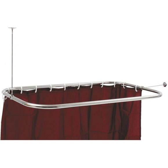 Hoop Shower Rod - Chrome, 24" x 44"