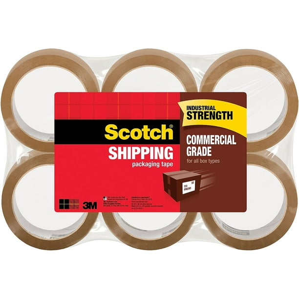 Scotch Commercial Performance Packing Tape, Tan 3750T6/3750TN