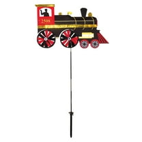 In The Breeze 2508 — Steam Engine 24 inch Spinner — Fun, Colorful Train Wind Spinner for Yards and Gardens