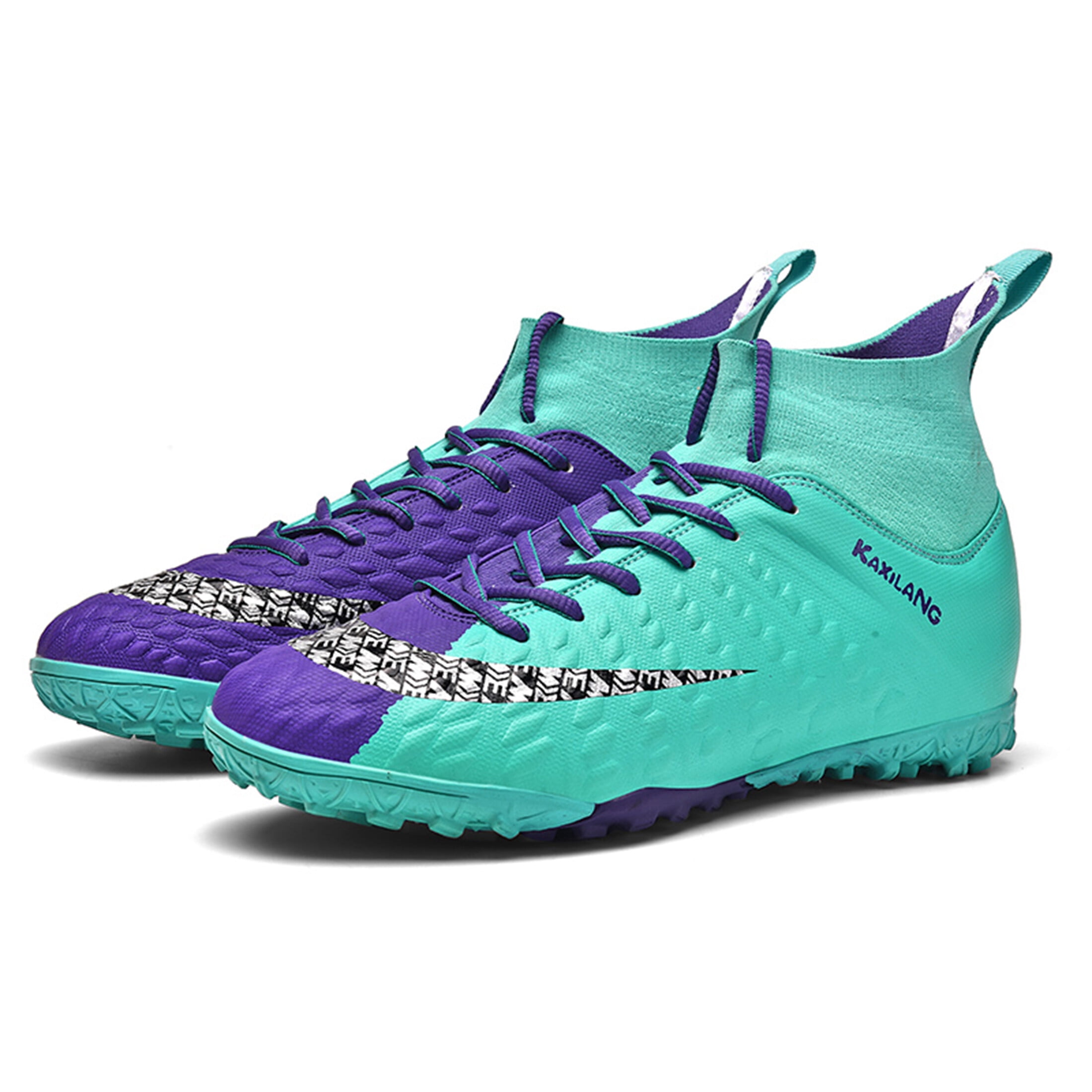 Men Soccer Cleats HighTop Football Boots Outdoor Spikes Soccer Shoes