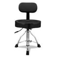 Adjustable Heavy Duty Black Drum Throne with Backrest and Hydraulic