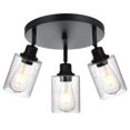 thumbnail image 1 of PENDRION 3 Light Modern Track Lighting with Flexibly Rotatable Light Head, Black Track Lighting Fixtures Ceiling Industrial Kitch, 1 of 9