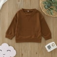 thumbnail image 2 of Vedolay Teen Girl Clothes Girls Hoodies Sweatshirt Casual Loose Pullover with Pockets Brown,100, 2 of 4