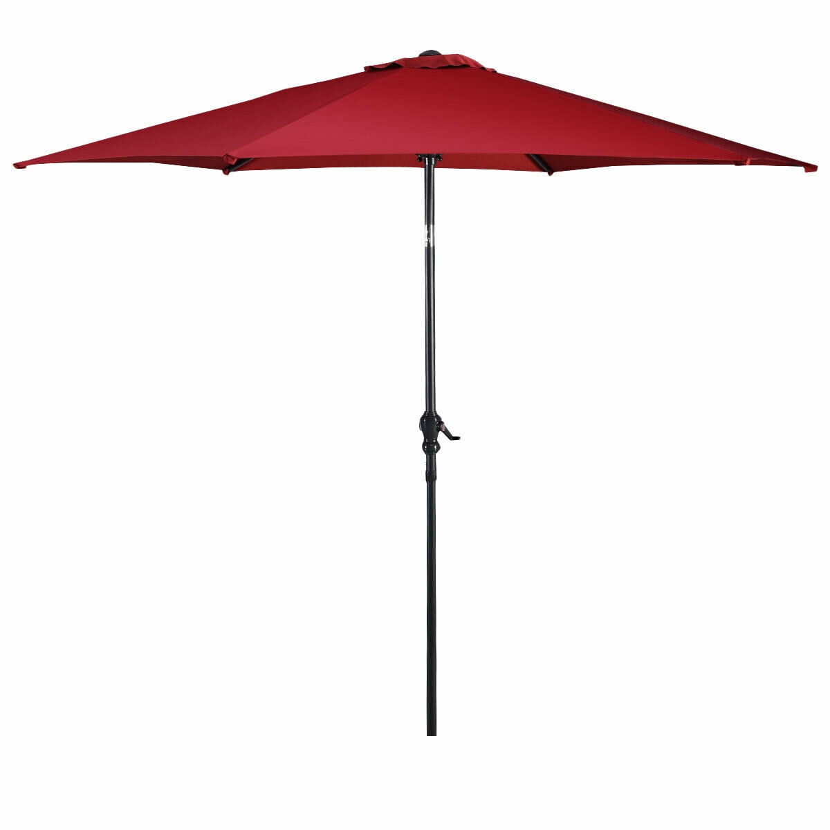 Costway 10FT Large Patio Umbrella with Deck Crank, 6 Ribs Costway 10FT Large Patio Umbrella with Deck Crank, 6 Ribs