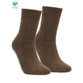 thumbnail image 2 of Deago Mens Heavy Thick Wool Cotton Socks - Soft Thermal Warm Comfort Winter Crew Socks Hiking Boot Socks for Cold Weather, Coffee, One Size 8-12, 2 of 11
