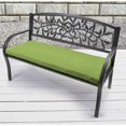 Jordan Manufacturing 48" x 18" Green Solid Outdoor Bench Cushion with