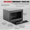 thumbnail image 3 of 30in Heavy Duty Aluminum Truck Toolbox w/Lock, Waterproof, Matte Black, 3 of 8