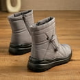 thumbnail image 6 of Xiaoxatg Women's Boots - Casual Mid Calf Insulated On Flat Heel Winter Footwear for Comfortable Warm Wear in Cold Weather 8 Grey, 6 of 9