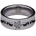 thumbnail image 2 of Maple Leaf Tungsten Carbide Ring, 2 of 9