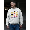 thumbnail image 2 of Japanese Emoji Icons - Cute Cultural Set Graphic Men's Sweatshirt, 2 of 4