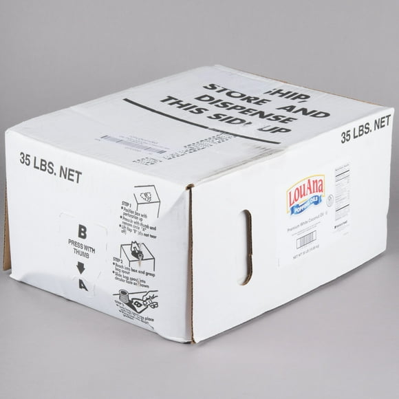 LouAna 35 lb. Bag-in-Box White Coconut Oil