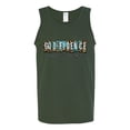thumbnail image 2 of Wild Bobby Godfidence- Knowing I Can't But He Can Blue and Brown Cheetah Print Inspirational/Christian Men Tank Top, Forest Green, XX-Large, 2 of 6