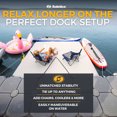 thumbnail image 3 of Solstice 10' x 8' Inflatable Floating Dock Rafting Platform w/Pump and Bag, 3 of 11