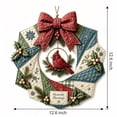 thumbnail image 4 of Fabric Poke Wreath DIY Kit, Christmas Wreath DIY Kit for Adults, Door Hanging Holiday Craft Decor with Bow, 4 of 6