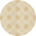 thumbnail image 1 of Ahgly Company Tapis d'Intérieur Rond Lavable en Machine Transitionnel Vanille Or, 4 Pieds Rond, 1 of 7