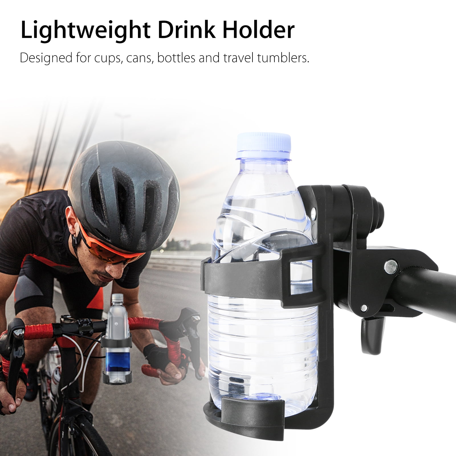 Quick Release Drink Bottle Cup Holder Mount Cage Motorcycle Bike ATV Handlebar