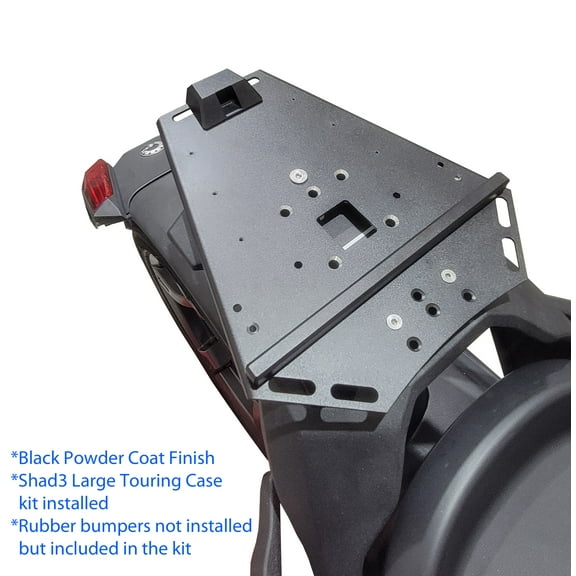 Ryker Luggage Rack with mounts for Large Shad Top Touring Cases Black for Max Mounts