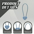 thumbnail image 3 of MELIVO Bike Lock,15.75" Bike Lock Cable,Cable Bicycle Lock Kids Bike Lock,Blue, 3 of 5