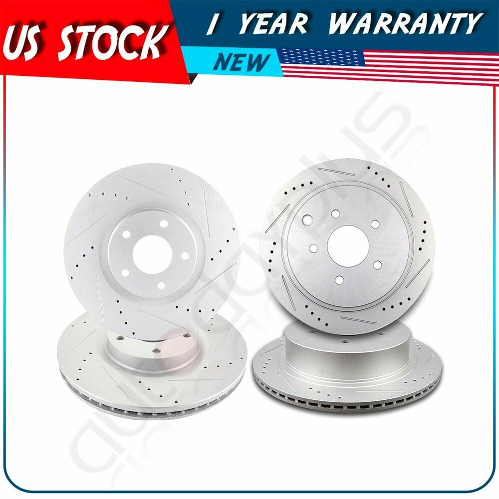 4X Brake Discs Rotors For Nissan Pathfinder 2013 2014 20152017 Front