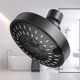thumbnail image 3 of Boquilla rociadora Baño de alta presión Cabezal de ducha Lluvia 4 pulgadas Negro, 3 of 4