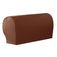 thumbnail image 3 of PU Leather Stretch Armrest Covers, Waterproof Arm Slipcovers with Twist Pins(2pcs,Orange), 3 of 6