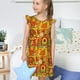 thumbnail image 4 of Balery Thanksgiving Day Camisón de princesa para niñas, pijama de algodón con mangas abullonadas, suave y bonito.-Large, 4 of 6