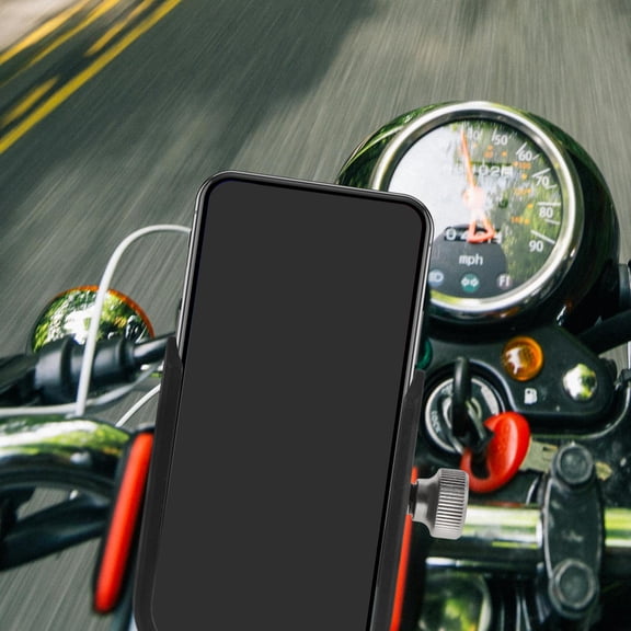 Nicehomfit Sturdy Black Aluminum Phone Mount Holder Compatible with Motorcycle and Scooter Riding