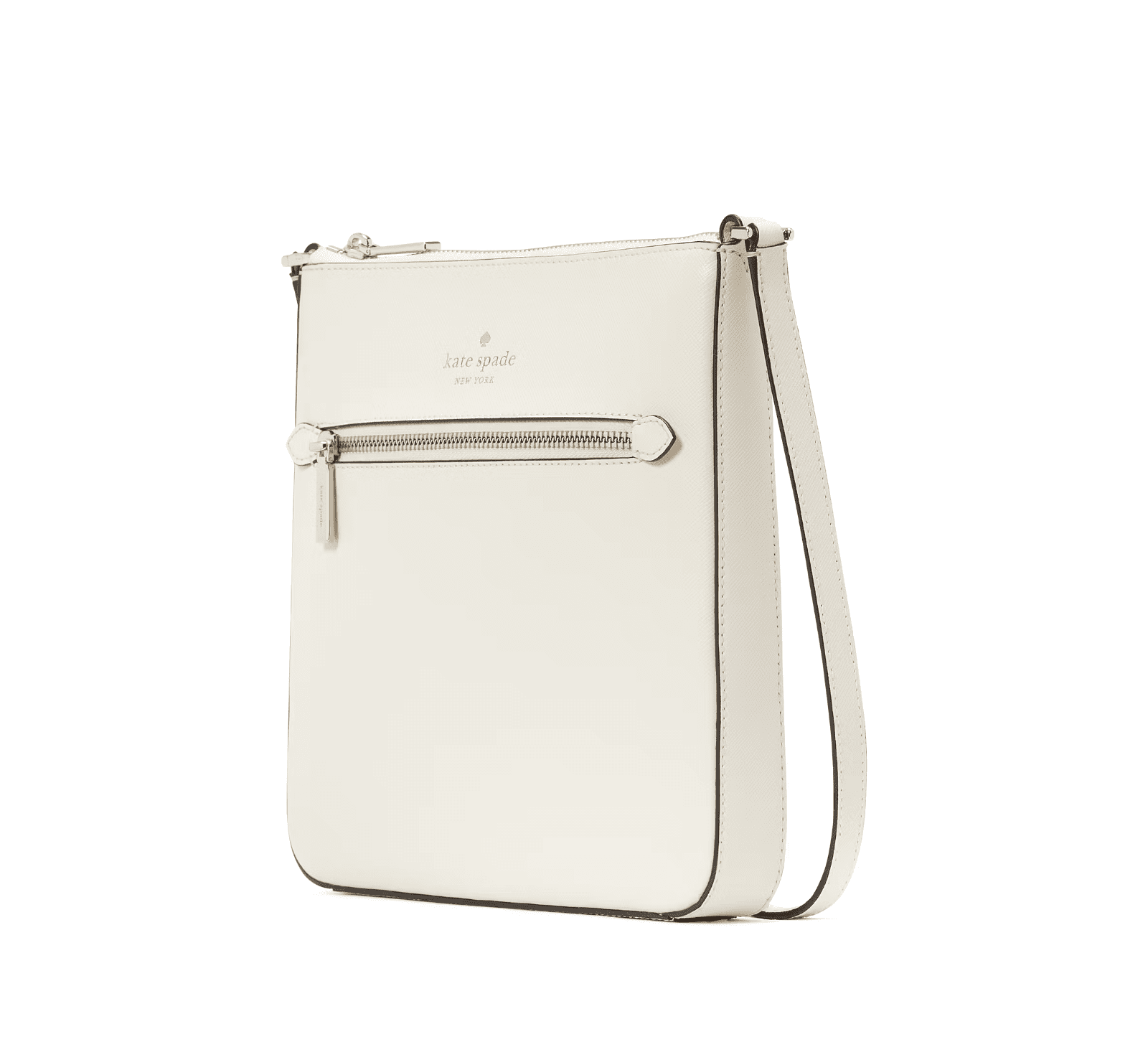 Kate Spade Sadie North South Meringue Saffiano Leather Crossbody Bag K7379