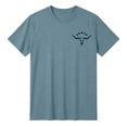 thumbnail image 7 of Mens Western Cotton T Shirts Vintage Printed Summer Short Sleeve Tee Shirts Casual Crewneck Tops Light Blue XXL, 7 of 7