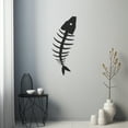 thumbnail image 4 of LaModaHome Exclusive Having Awns Fish Skeleton Metal Wall Art – Durable & Artistic Metal Wall Art for Home and Office Decor, Perfect for Any Interior Design Aesthetic, 4 of 5