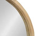 thumbnail image 3 of Kate and Laurel Hutton Round Decorative Large Modern Wood Frame Wall Mirror, 30 Inch Diameter, Natural Finish, 3 of 5