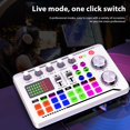 thumbnail image 3 of Audio Live Sound Card Audio Recording Desktop Singing BT Wireless Accompaniment Plug and Play Voice Changer and Audio Interface for Streaming Podcasting Gaming Recording Soundboard, 3 of 7