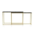 thumbnail image 4 of Furniture of America Dallan Metal 2-Piece Nesting Sofa Table, 4 of 4