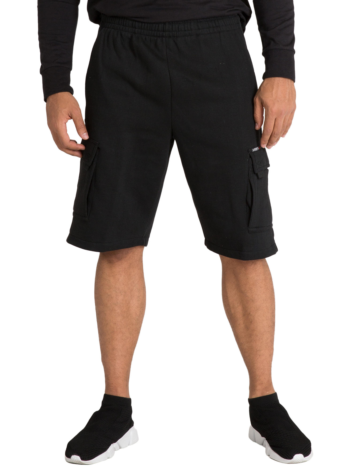 Vibes Men Fleece Cargo Shorts 13 