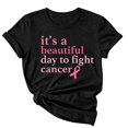 thumbnail image 5 of IMENGL Tops for Women Short Sleeve Casual Neck Printed Graphic Tee Daily Outfits Loose Basic Women's Short Sleeve T Shirts,M-XXXL, 5 of 6