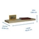 thumbnail image 2 of Repisa flotante minimalista Roble ELLEGANCE HOUSEWARE FS39027, 2 of 6