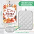 thumbnail image 6 of Yayeee Pot Holders Kitchen Heat Resistant with Pocket 7"x9.8" Cotton Oven Cooking Hot Pads, Leaves Pattern, 6 of 7
