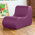 thumbnail image 3 of Jaxx Midtown Large Classroom Soft Foam Chair - Premium Vinyl Cover, Purple, 3 of 6