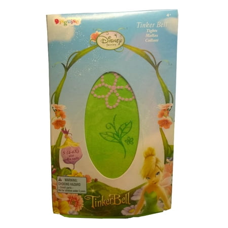 - Girl's Green Peter Pan Sparkle Tinker Bell Tights Costume Accessory Medium 7-8