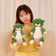 thumbnail image 4 of Peluche de nutria verde de dibujos animados, 25 cm, suave, para niños, decoración del hogar y regalo., 4 of 7