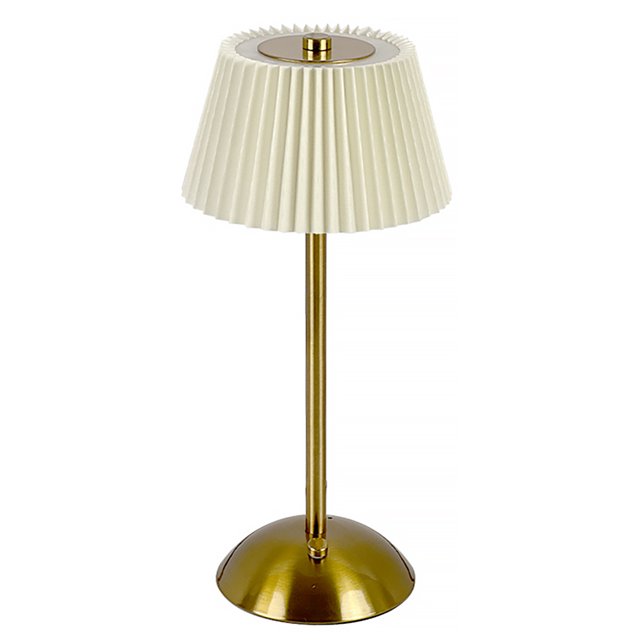 Lámpara Mesa Inalámbrica Escritorio Metal Recargable para El Estudio Del (beige)
