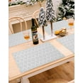 thumbnail image 5 of Placemats Set of 6 Water Drop Place Mats for Dining Table Heat-Resistant Non-Slip Washable Simple Geometric Pattern Grey Table Mat for Dining Room, Kitchen, Home Decoration, 5 of 6