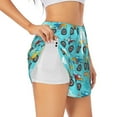 thumbnail image 2 of Bixox Women's Cartoon Monster Truck pattern 2 in 1 Running Shorts - Lightweight Athletic Workout Gym Yoga Shorts Liner with Pockets - X-Large, 2 of 7